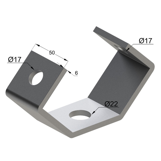 Скоба подвесная 45-90-45 6F2. Скоба подвесная 45-90-45 6F2
